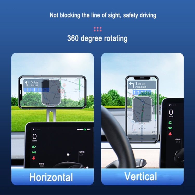 F52 Magnetic Car Floating Screen Phone Navigation Holder (Black) - Universal Car Holders by PMC TechLife | Online Shopping South Africa | PMC TechLife | Buy Now Pay Later Mobicred