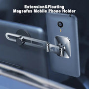 F52 Magnetic Car Floating Screen Phone Navigation Holder (Black)