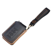For Lexus 3-button Hallmo Car Cowhide Leather Key Protective Cover Key Case(Brown)
