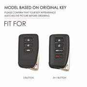 For Lexus 3-button Hallmo Car Cowhide Leather Key Protective Cover Key Case(Brown)