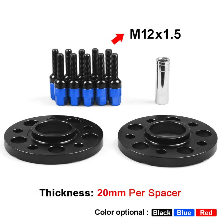 For Mercedes-Benz 20mm Car Modified Wheel Hub Flange Center Wheel Spacer with M12x1.5 Screws (Blue) - Wheels Tires & Parts by PMC TechLife | Online Shopping South Africa | PMC TechLife | Buy Now Pay Later Mobicred