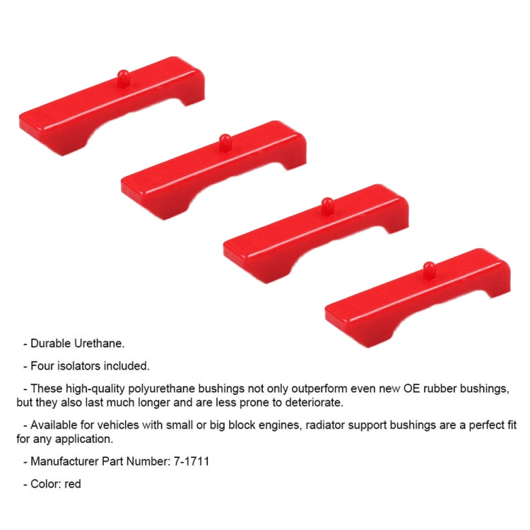For Chevrolet / GMC 1973-1987 Car Block Engined Radiator Isolators Shield Bushing - Engine Fittings by PMC TechLife | Online Shopping South Africa | PMC TechLife | Buy Now Pay Later Mobicred