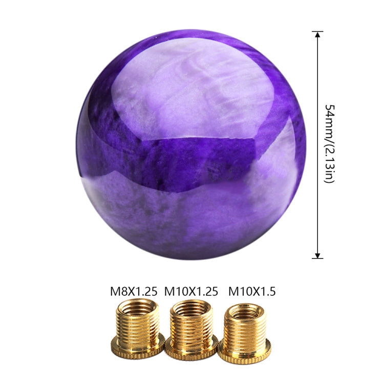 Car Modified Marble Star Gear Head Shifter Cover with Adapter (Purple) - Shift Knob by PMC TechLife | Online Shopping South Africa | PMC TechLife | Buy Now Pay Later Mobicred