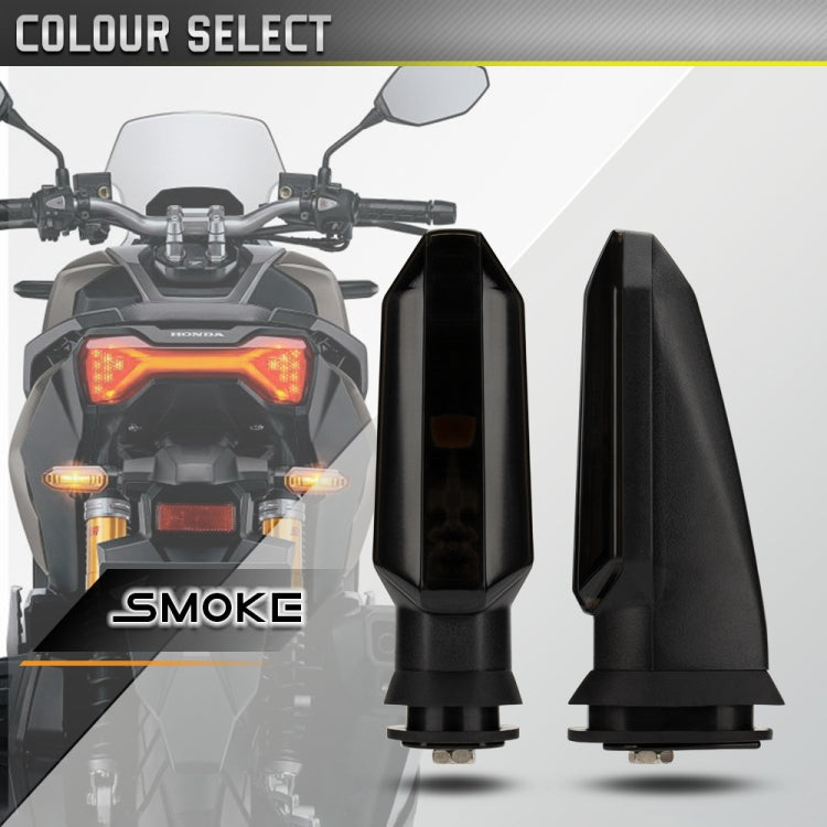 2pcs For Honda RS150 XRE300 CRF300 X-ADV Motorcycles LED Turn Signal Light(Black) - Signal Lights by PMC TechLife | Online Shopping South Africa | PMC TechLife | Buy Now Pay Later Mobicred