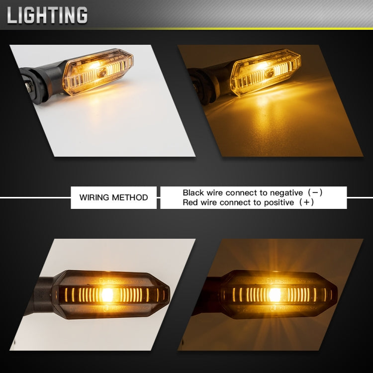 2pcs For Honda RS150 XRE300 CRF300 X-ADV Motorcycles LED Turn Signal Light(Black) - Signal Lights by PMC TechLife | Online Shopping South Africa | PMC TechLife | Buy Now Pay Later Mobicred