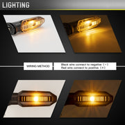 2pcs For Honda RS150 XRE300 CRF300 X-ADV Motorcycles LED Turn Signal Light(Black)