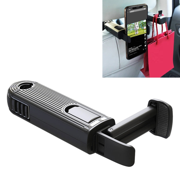 G202 Car Creative Phone Bracket Hook 360 Degree Rotating Telescopic Bracket(Black) - Universal Car Holders by PMC TechLife | Online Shopping South Africa | PMC TechLife | Buy Now Pay Later Mobicred