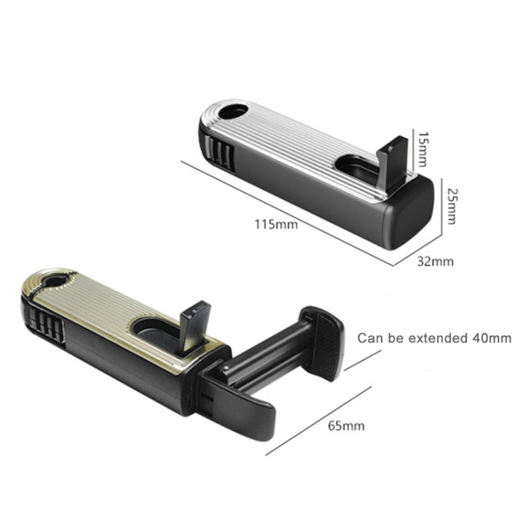 G202 Car Creative Phone Bracket Hook 360 Degree Rotating Telescopic Bracket(Gold) - Car Holders by PMC TechLife | Online Shopping South Africa | PMC TechLife | Buy Now Pay Later Mobicred