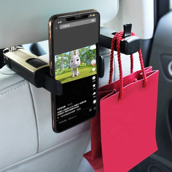 G202 Car Creative Phone Bracket Hook 360 Degree Rotating Telescopic Bracket(Gold)
