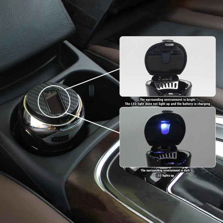 N12B Car Creative Ashtray Solar Power With Light And Cover Car Supplies (Gold) - free shipping - PMC TechLife - Order now!