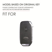 For Kia Sorento / Seltos 2021 / K5 Hallmo Car Cowhide Leather Key Protective Cover Key Case(Blue)