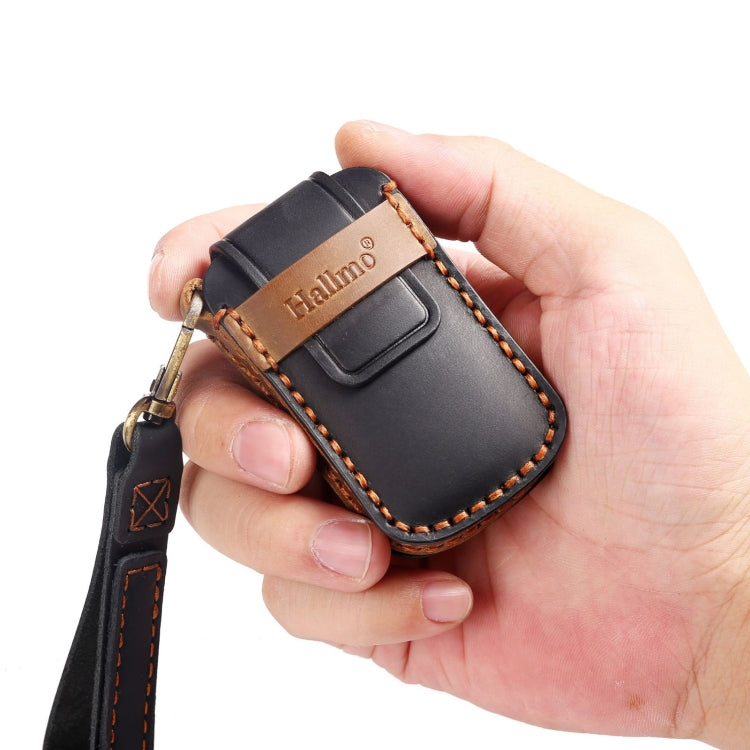 For Kia K4 Hallmo Car Cowhide Leather Key Protective Cover Key Case(Brown) - free shipping - PMC TechLife - Order now!