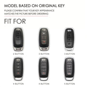 For Nissan Teana / Ariya 4-button Start Hallmo Car Cowhide Leather Key Protective Cover Key Case(Brown)