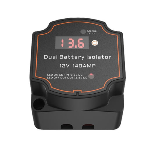 IP68 12V 140A Car Yacht RV Smart Dual Battery Isolation Controller VSR Digital Display Voltmeter - free shipping - PMC Jewellery - Order now!