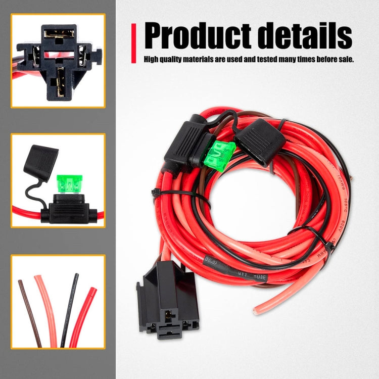 Universal 12V Electric Fuel Pump Relay Kit - DIY Cables by PMC TechLife | Online Shopping South Africa | PMC TechLife | Buy Now Pay Later Mobicred