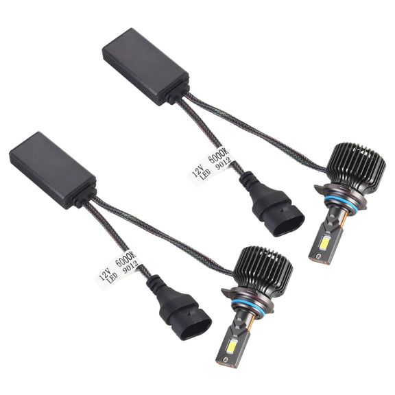 K11 1 Pair 9012 12V / 85W / 6000K / 9000LM Car LED Headlight (White Light)
