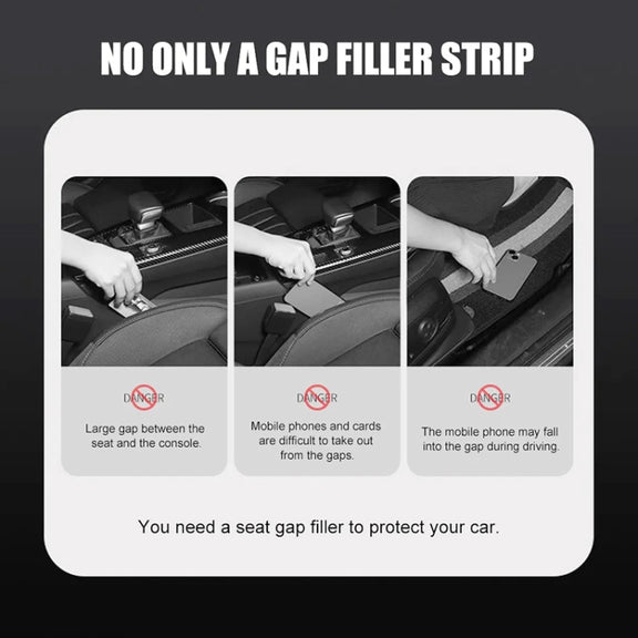 Car Seat Gap Bar Car Interior Armrest Box Gap Leak-proof Filler (Brown)