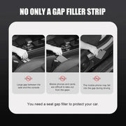 Car Seat Gap Bar Car Interior Armrest Box Gap Leak-proof Filler (Beige)