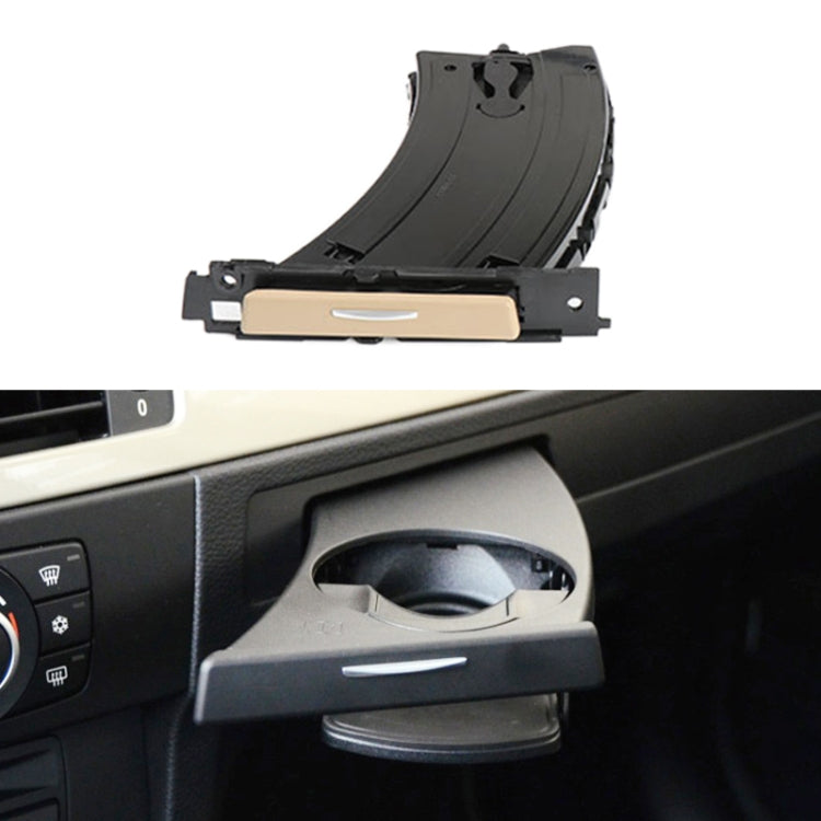 For BMW 3 Series E90 Left Driving Car Dashboard Left Side Water Cup Holder 5141 9173 467(Beige) - Car Drink Holders by PMC TechLife | Online Shopping South Africa | PMC TechLife | Buy Now Pay Later Mobicred