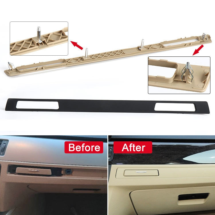 For BMW 3 Series E90 Left Driving Dashboard Water Cup Holder Decorative Frame 5145 7138 798(Beige) - Car Interior Mouldings by PMC TechLife | Online Shopping South Africa | PMC TechLife | Buy Now Pay Later Mobicred