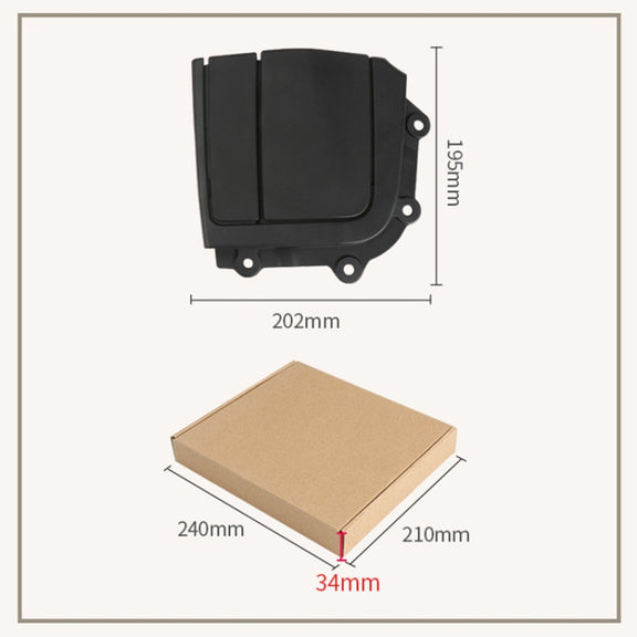 For BMW 3 Series E93 Left Driving Car Convertible Rear Platform Left Hinge Cover Folding Cover 5437 7174 547(Beige)