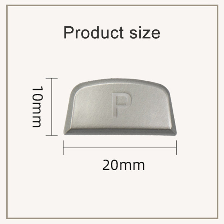 P Key Gear Lever Handball Switch Shift Button for Land Rover Range Rover Jaguar F-TYPE, Left Driving (Silver) - Car Switches by PMC TechLife | Online Shopping South Africa | PMC TechLife | Buy Now Pay Later Mobicred