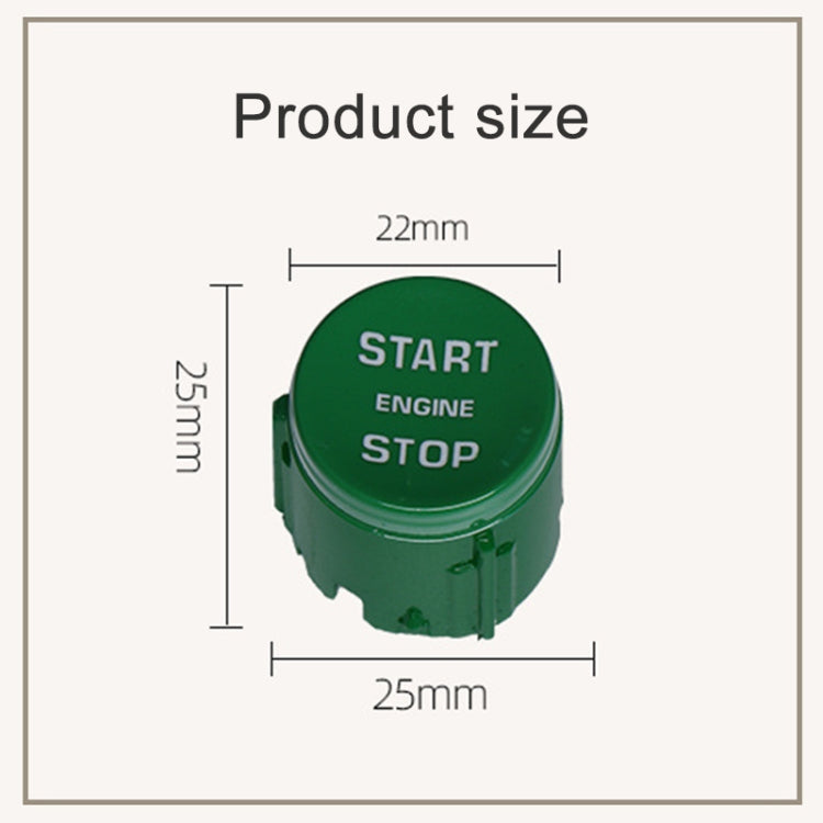 One-key Start Engine Stop Switch Button for Land Rover Range Rover / Discovery, Left Driving(Black)