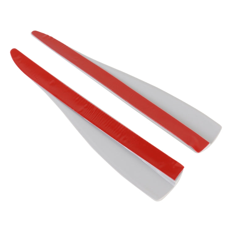 1 Pair Car Carbon Fiber Silicone Bumper Strip, Style: Short (Grey) - Anti Collision Sticker by PMC TechLife | Online Shopping South Africa | PMC TechLife | Buy Now Pay Later Mobicred