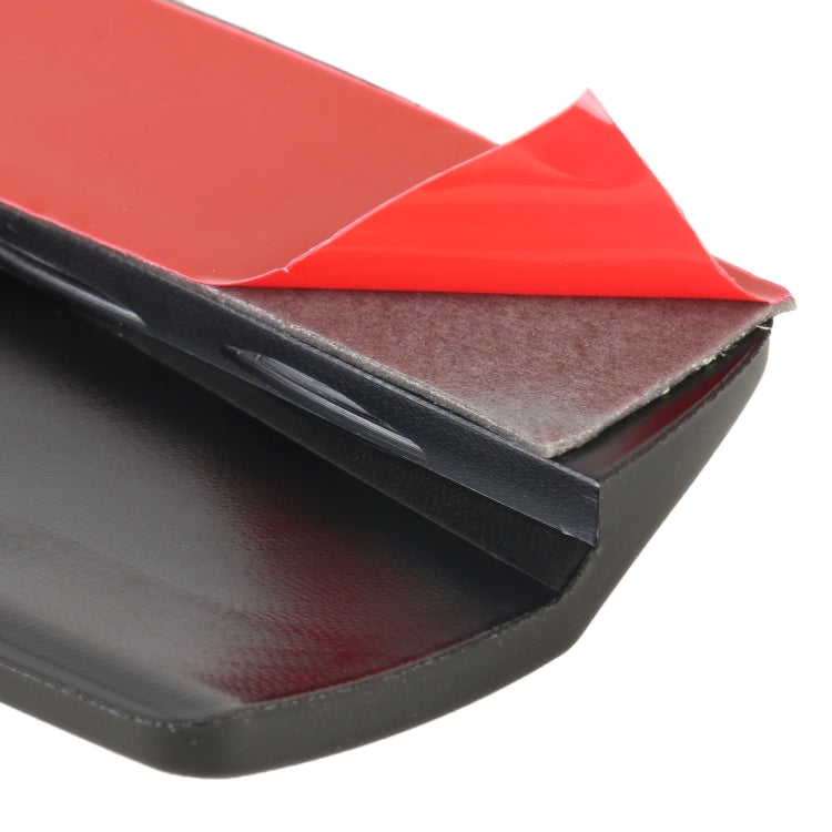 1 Pair Car Carbon Fiber Silicone Bumper Strip, Style: Long (Black) - Anti Collision Sticker by PMC TechLife | Online Shopping South Africa | PMC TechLife | Buy Now Pay Later Mobicred