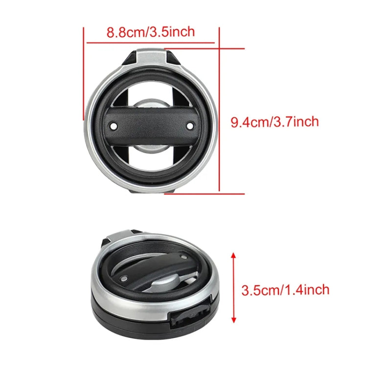 For Jeep Wrangler JK 2007-2017 JL / JT 2018+ Car Air Conditioner Air Vent Water Cup Holder (Silver) - Car Drink Holders by PMC TechLife | Online Shopping South Africa | PMC TechLife | Buy Now Pay Later Mobicred