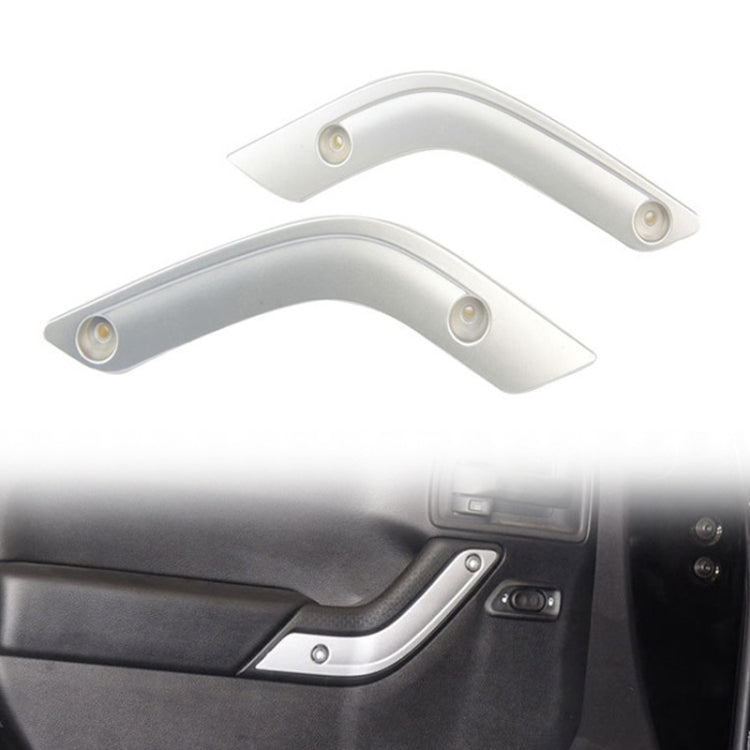 For Jeep Wrangler JK 2007-2017 1 Pair Car Door Inner Handle Decorative Strip - Car Interior Mouldings by PMC TechLife | Online Shopping South Africa | PMC TechLife | Buy Now Pay Later Mobicred