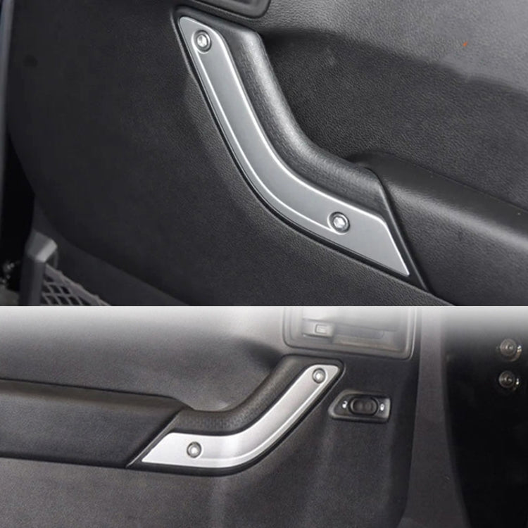 For Jeep Wrangler JK 2007-2017 1 Pair Car Door Inner Handle Decorative Strip - Car Interior Mouldings by PMC TechLife | Online Shopping South Africa | PMC TechLife | Buy Now Pay Later Mobicred