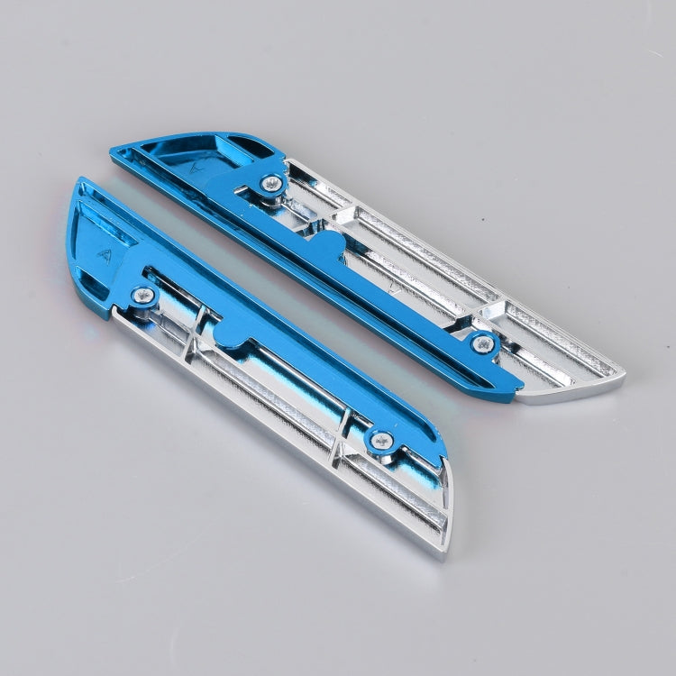 1 Pair Car Turbo Personalized Aluminum Alloy Decorative Stickers, Size: 11.5 x 2.5 x 0.5cm (Blue) - 3D Metal Sticker by PMC TechLife | Online Shopping South Africa | PMC TechLife | Buy Now Pay Later Mobicred
