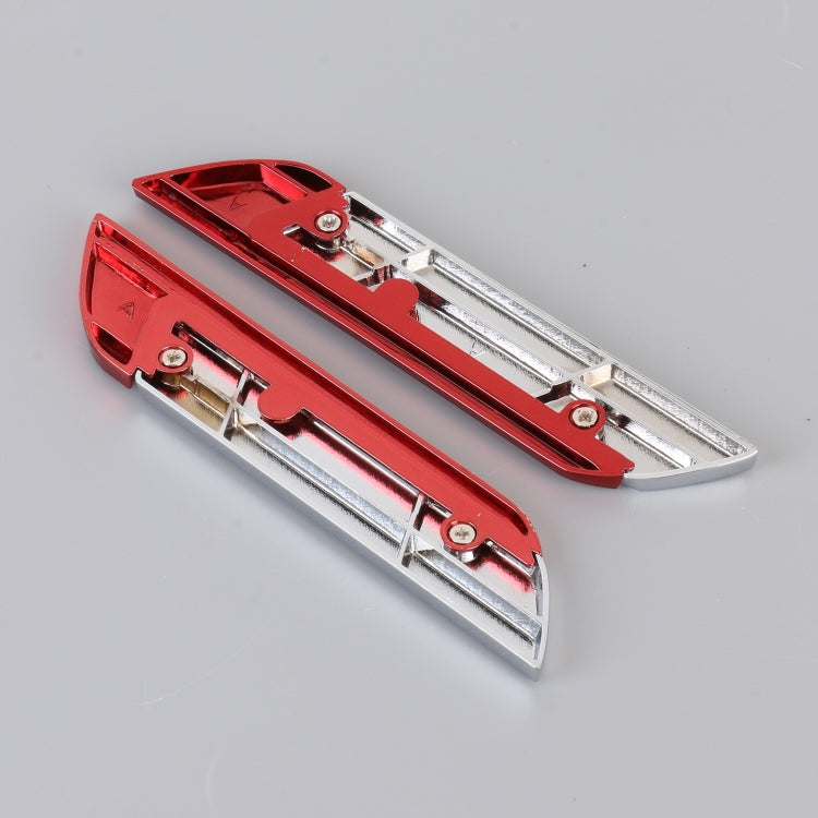 1 Pair Car Turbo Personalized Aluminum Alloy Decorative Stickers, Size: 11.5 x 2.5 x 0.5cm (Red) - 3D Metal Sticker by PMC TechLife | Online Shopping South Africa | PMC TechLife | Buy Now Pay Later Mobicred