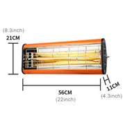 220V 1050W Heat Light Infrared Dryer Spray Paint Heating Curing Lamp Baking Booth Heater, US Plug
