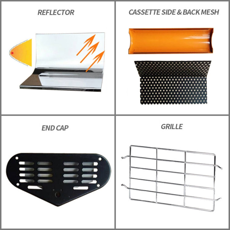 220V 1050W Heat Light Infrared Dryer Spray Paint Heating Curing Lamp Baking Booth Heater, UK Plug - Infrared Paint Lamp by PMC TechLife | Online Shopping South Africa | PMC TechLife | Buy Now Pay Later Mobicred