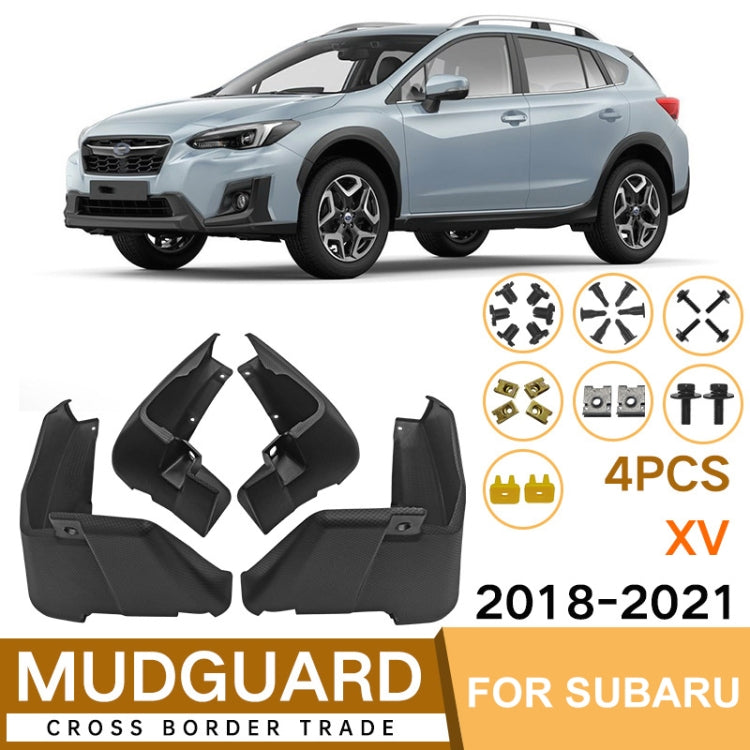 For Subaru XV 2018-2021 4pcs/Set Car Auto Soft Plastic Splash Flaps Fender Guard - free shipping - PMC TechLife - Order now!