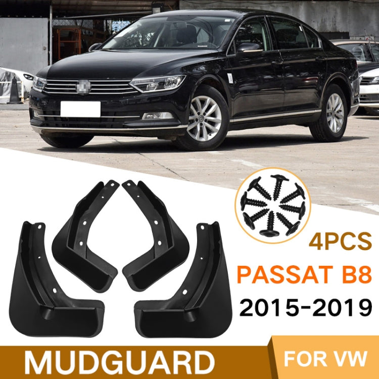 For Volkswagen Passat B8 2015-2019 4pcs/Set Car Auto Soft Plastic Splash Flaps Fender Guard - Mudguards by PMC TechLife | Online Shopping South Africa | PMC TechLife | Buy Now Pay Later Mobicred