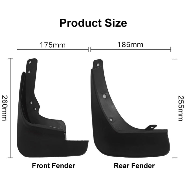 For Hyundai i30 / i30cw Wagon 2007-2012 4pcs/Set Car Auto Soft Plastic Splash Flaps Fender Guard - Mudguards by PMC TechLife | Online Shopping South Africa | PMC TechLife | Buy Now Pay Later Mobicred