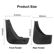 For Buick Encore 2013-2019 4pcs/Set Car Auto Soft Plastic Splash Flaps Fender Guard