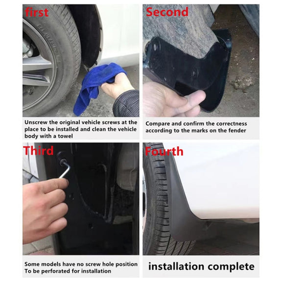 For Hyundai Ioniq 5 2020-2022 4pcs/Set Car Auto Soft Plastic Splash Flaps Fender Guard