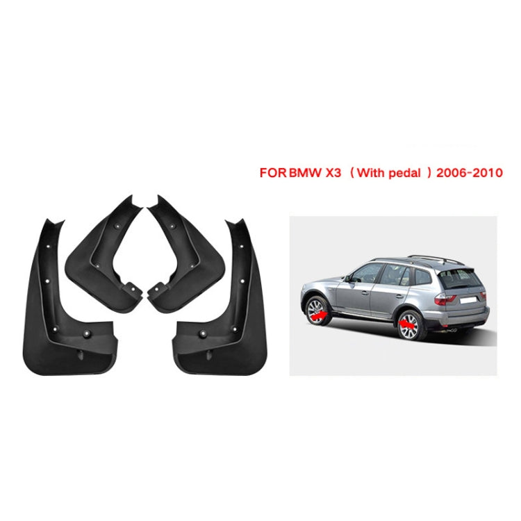 For BMW X3 2006-2010 4pcs/Set Car Auto Soft Plastic Splash Flaps Fender Guard with Pedal - free shipping - PMC TechLife - Order now!