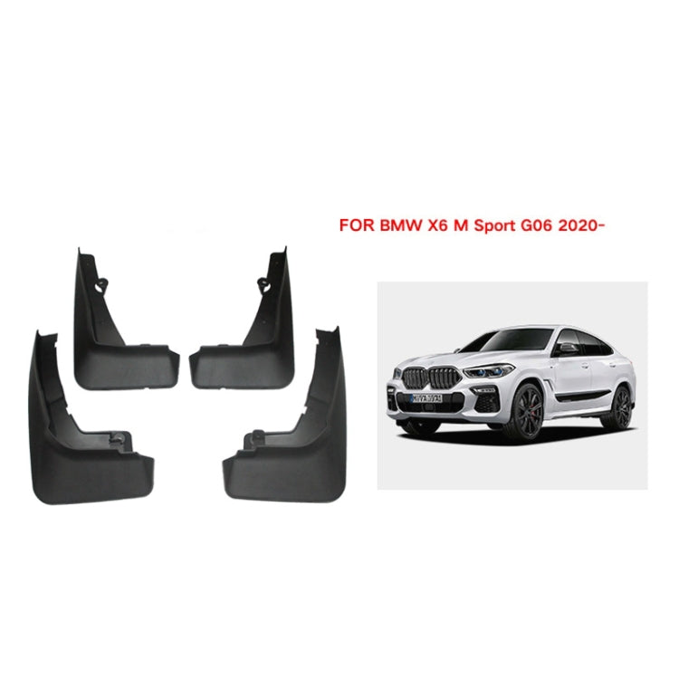 For BMW X6 G06 Sports 2020-2023 4pcs/Set Car Auto Soft Plastic Splash Flaps Fender Guard - Mudguards by PMC TechLife | Online Shopping South Africa | PMC TechLife | Buy Now Pay Later Mobicred