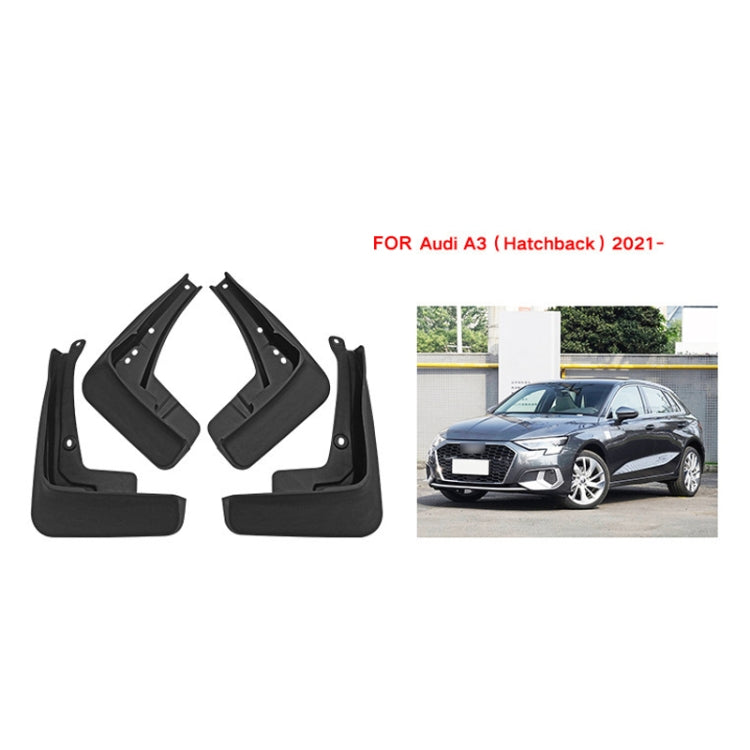 For Audi A3 Hatchback 2021 4pcs/Set Car Auto Soft Plastic Splash Flaps Fender Guard - Mudguards by PMC TechLife | Online Shopping South Africa | PMC TechLife | Buy Now Pay Later Mobicred