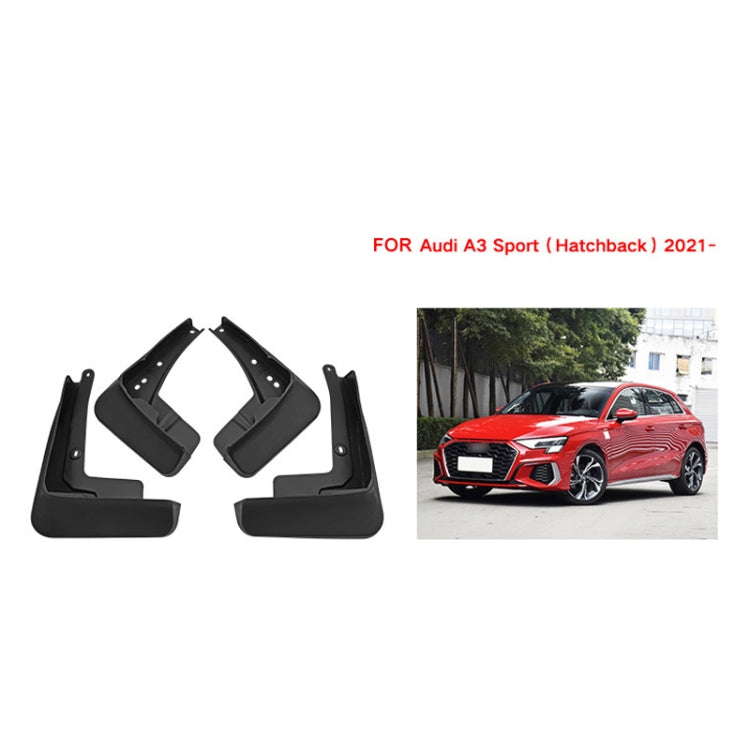 For Audi A3 Hatchback Sport 2021 4pcs/Set Car Auto Soft Plastic Splash Flaps Fender Guard - Mudguards by PMC TechLife | Online Shopping South Africa | PMC TechLife | Buy Now Pay Later Mobicred