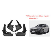 For Mercedes-Benz S-class Sport 2022 4pcs/Set Car Auto Soft Plastic Splash Flaps Fender Guard