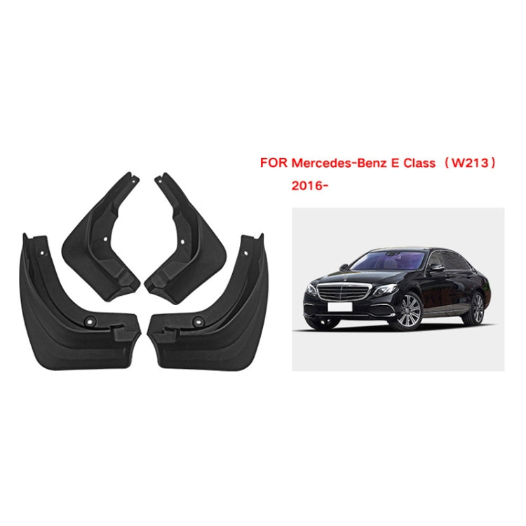 For Mercedes-Benz E-class 2016 4pcs/Set Car Auto Soft Plastic Splash Flaps Fender Guard - Mudguards by PMC TechLife | Online Shopping South Africa | PMC TechLife | Buy Now Pay Later Mobicred