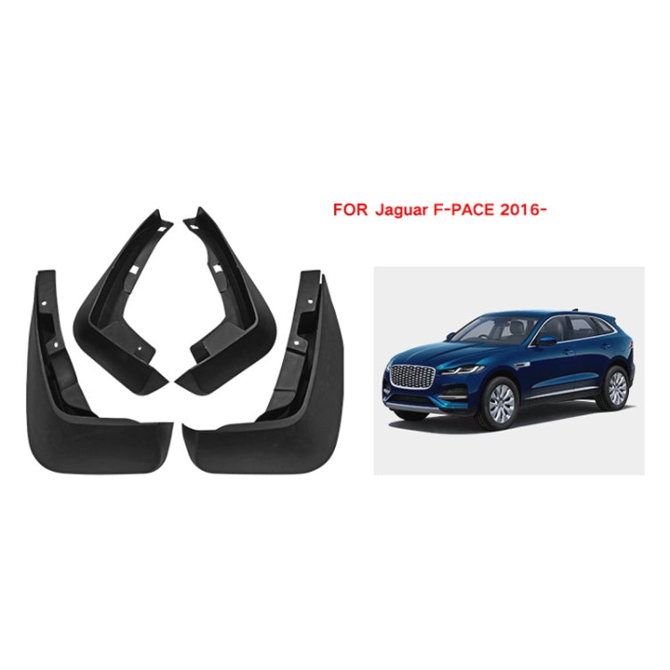 For Jaguar F-pace 2016-2023 4pcs/Set Car Auto Soft Plastic Splash Flaps Fender Guard - Mudguards by PMC TechLife | Online Shopping South Africa | PMC TechLife | Buy Now Pay Later Mobicred