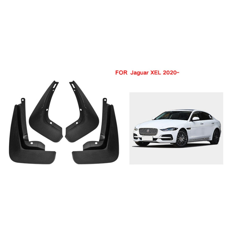 For Jaguar XEL 2020 4pcs/Set Car Auto Soft Plastic Splash Flaps Fender Guard - Mudguards by PMC TechLife | Online Shopping South Africa | PMC TechLife | Buy Now Pay Later Mobicred