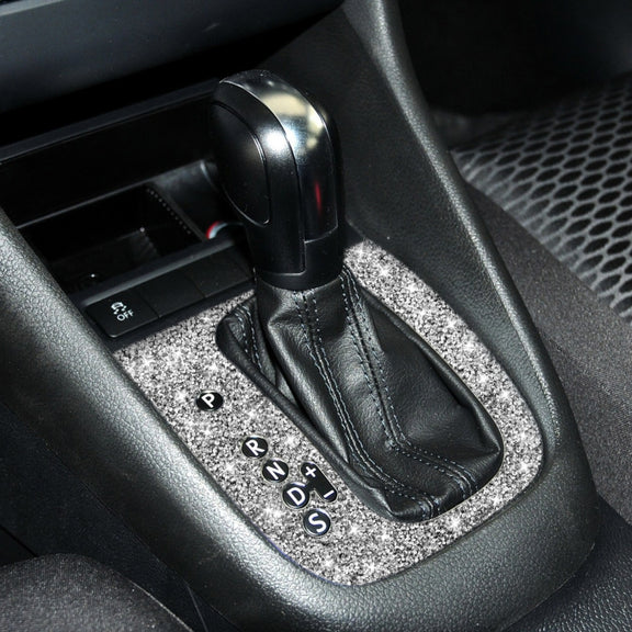 Car Gear Adjustment A Diamond Decoration Cover Sticker for Volkswagen Golf 6 2008-2012, Left-hand Drive